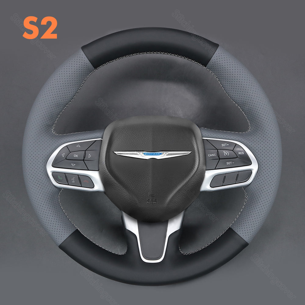Steering Wheel Cover For Chrysler 200 300 Pacifica 2015-2023