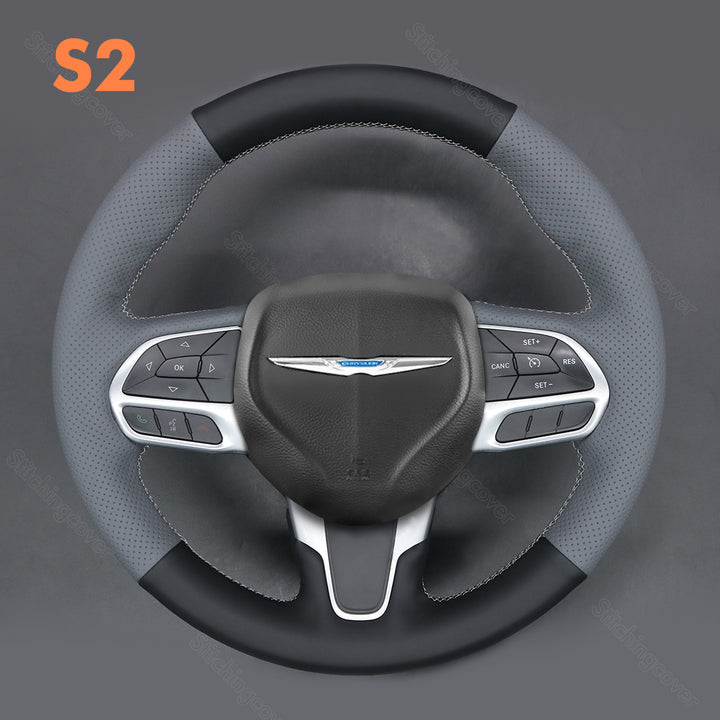 Steering Wheel Cover For Chrysler 200 300 Pacifica 2015-2023