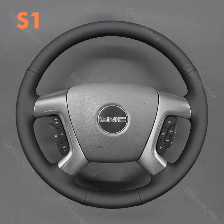Steering Wheel Cover For GMC Sierra 1500 2500 3500 Acadia Savana Yukon 2007-2024