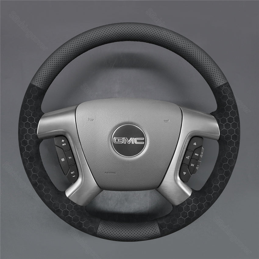 Steering Wheel Cover For GMC Sierra 1500 2500 3500 Acadia Savana Yukon 2007-2024