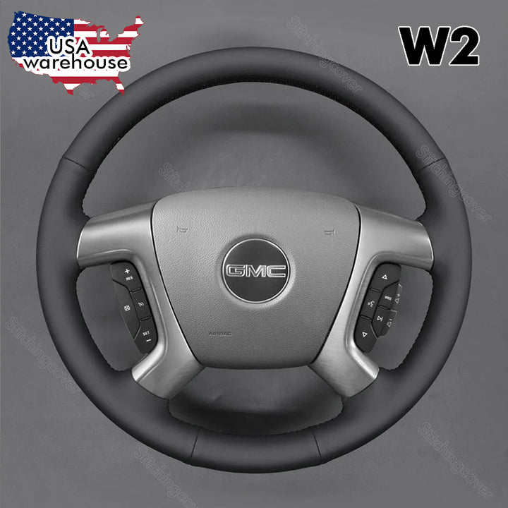 Steering Wheel Cover For GMC Sierra 1500 2500 3500 Acadia Savana Yukon 2007-2024