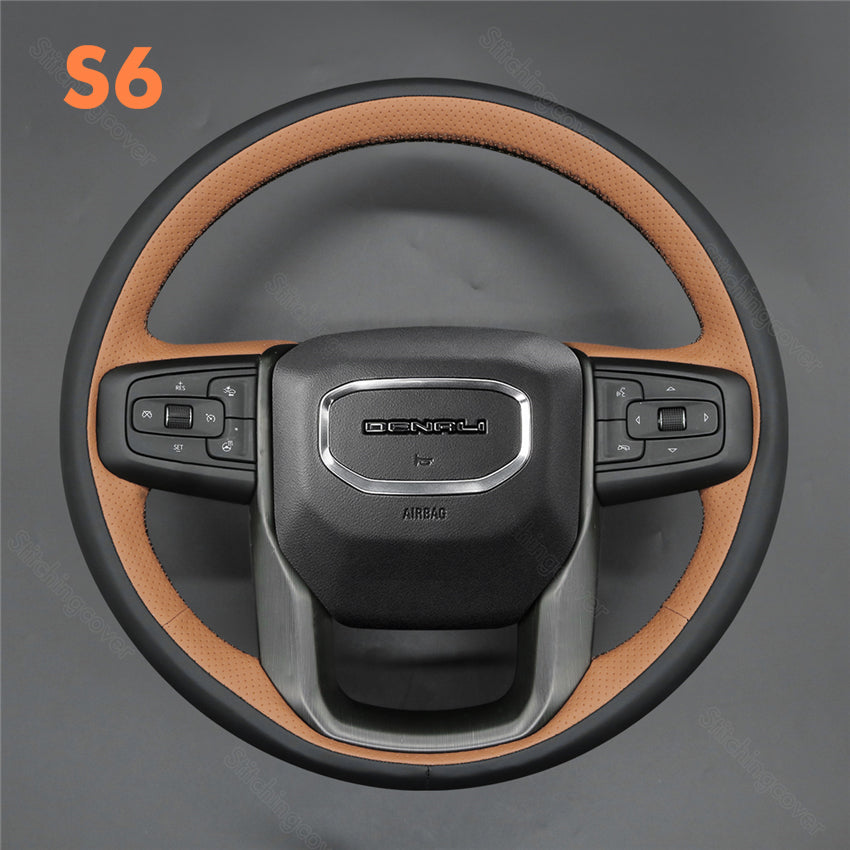 Steering Wheel Cover For GMC Sierra 1500 Limited 2500 3500 Yukon 2019-2024