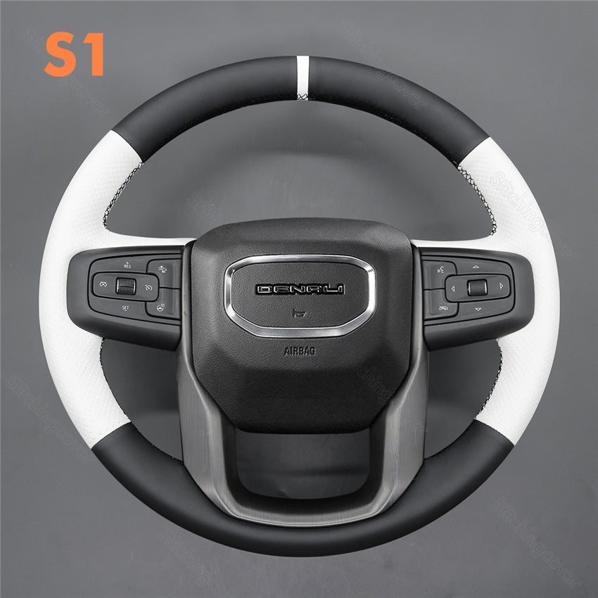 Steering Wheel Cover For GMC Sierra 1500 Limited 2500 3500 Yukon 2019-2024