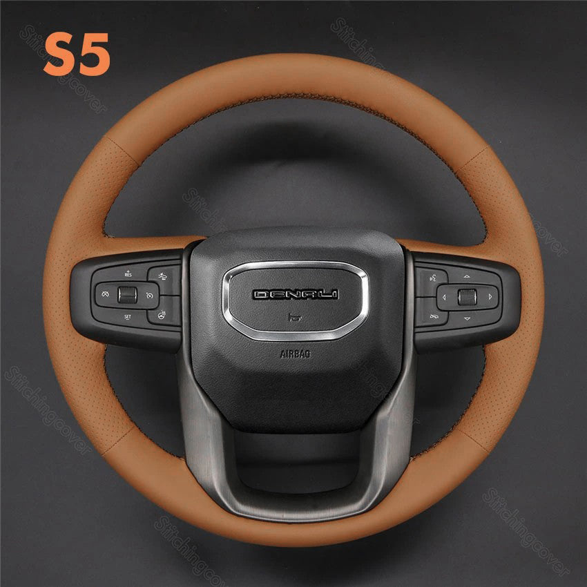 Steering Wheel Cover For GMC Sierra 1500 Limited 2500 3500 Yukon 2019-2024