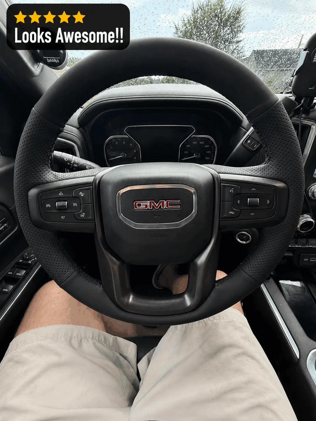 Steering Wheel Cover For GMC Sierra 1500 Limited 2500 3500 Yukon 2019-2026