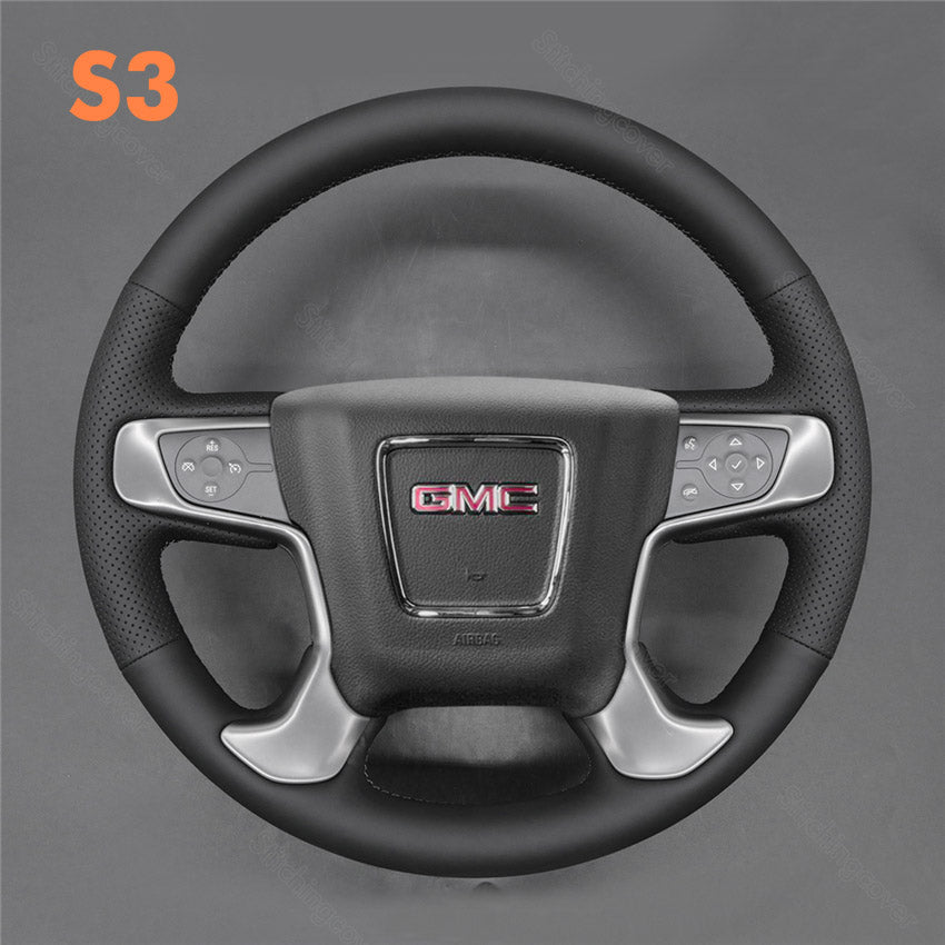 Steering Wheel Cover For GMC Sierra 1500 Sierra 2500 Sierra 3500 Yukon Denali 2014-2020