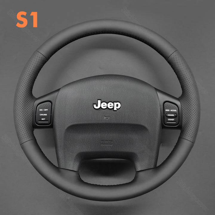 Steering Wheel Cover For Jeep TJ ZJ WJ Wrangler Sport Grand Cherokee 1999-2006