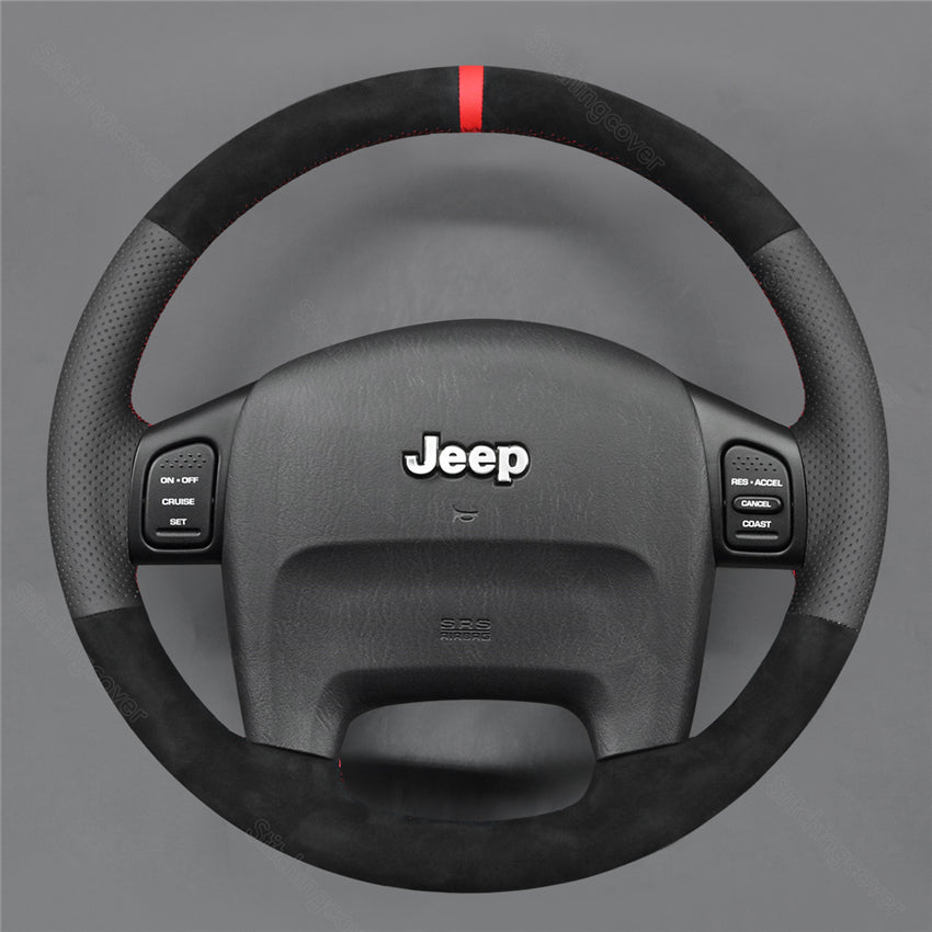 Funda para volante para Jeep TJ ZJ WJ Wrangler Sport Grand Cherokee 1999-2006
