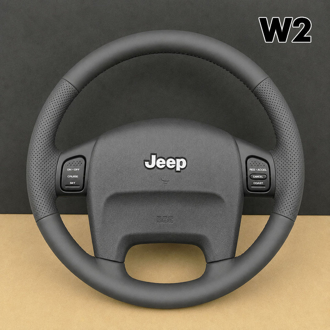 Steering Wheel Cover For Jeep TJ ZJ WJ Wrangler Sport Grand Cherokee 1999-2006