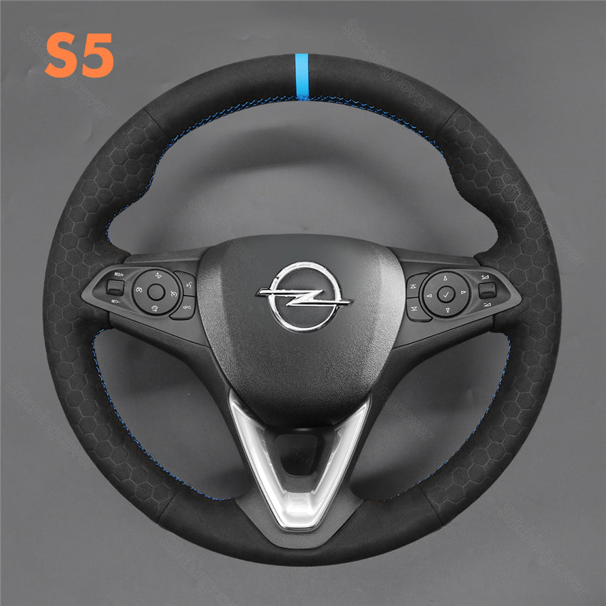 Funda para volante para Opel Astra Corsa Crossland X Insignia Karl Zafira 2014-2020