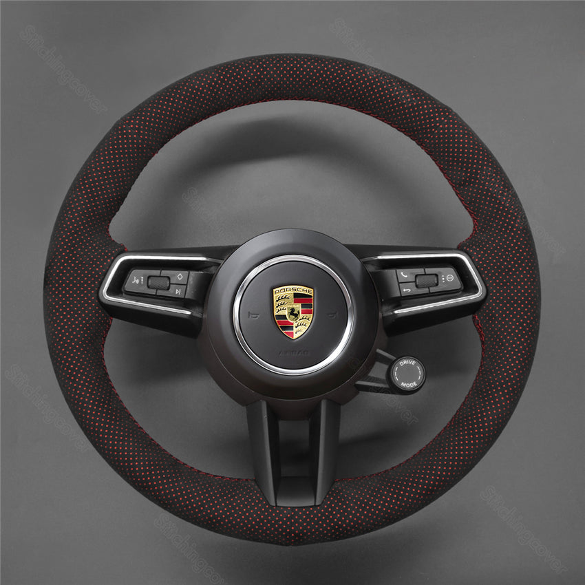 Steering Wheel Cover For Porsche Macan Tycan Panamera 911 992 2019-2022