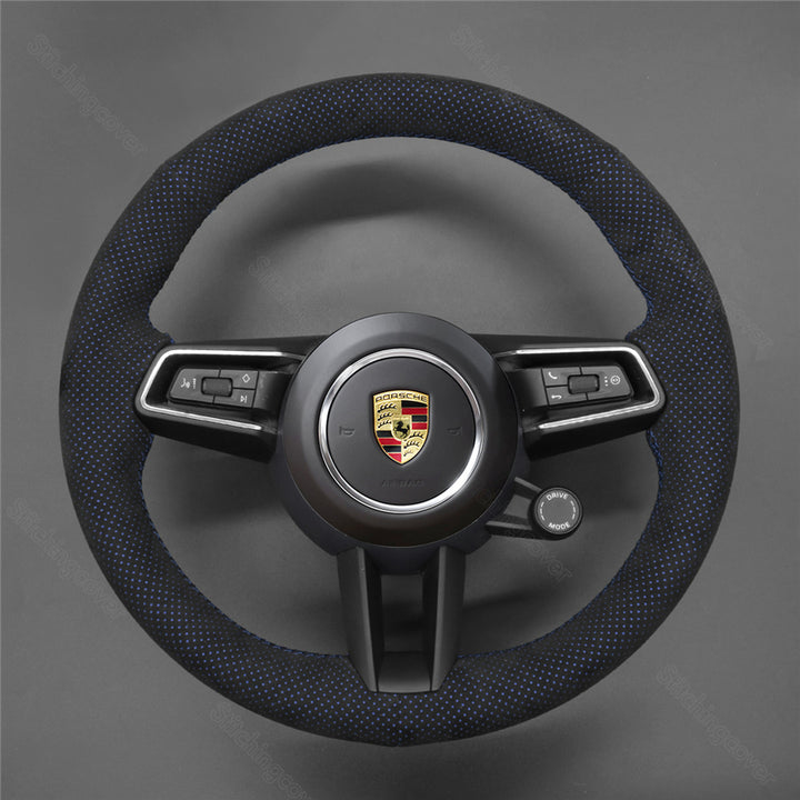 Steering Wheel Cover For Porsche Macan Tycan Panamera 911 992 2019-2022