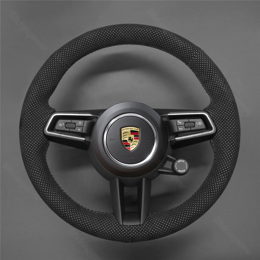 Steering Wheel Cover For Porsche Macan Tycan Panamera 911 992 2019-2022