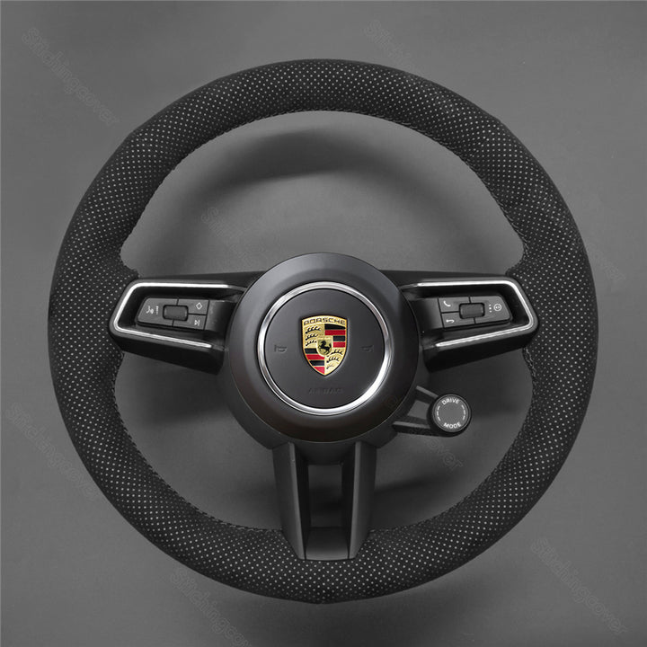 Steering Wheel Cover For Porsche Macan Tycan Panamera 911 992 2019-2022
