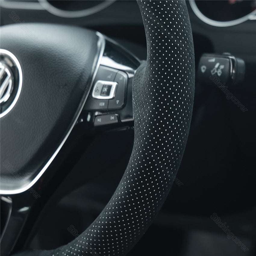 Steering Wheel Cover For Volkswagen VW Jetta R Golf 7 Polo 5 6 Sharan Up! Crafter Arteon Passat B8 Tiguan