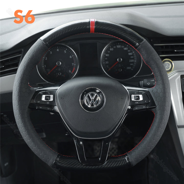 Steering Wheel Cover For Volkswagen VW Jetta R Golf 7 Polo 5 6 Sharan Up! Crafter Arteon Passat B8 Tiguan