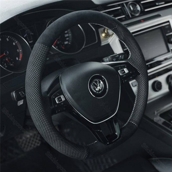 Steering Wheel Cover For Volkswagen VW Jetta R Golf 7 Polo 5 6 Sharan Up! Crafter Arteon Passat B8 Tiguan