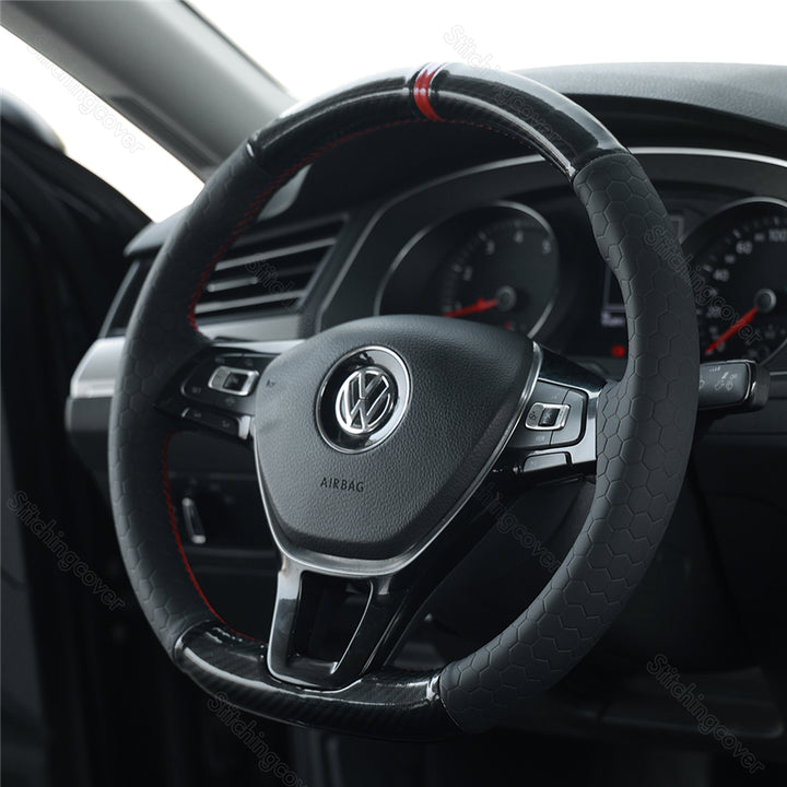 Steering Wheel Cover For Volkswagen VW Jetta R Golf 7 Polo 5 6 Sharan Up! Crafter Arteon Passat B8 Tiguan