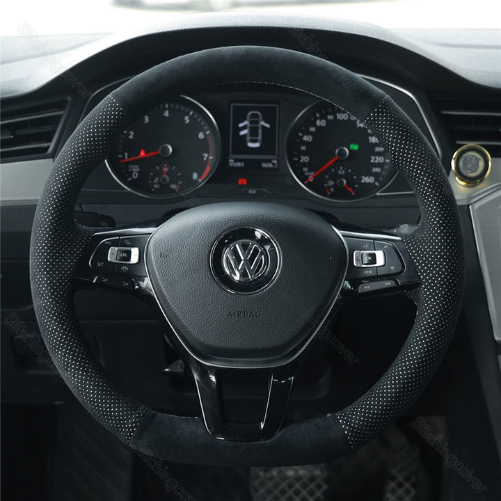 Steering Wheel Cover For Volkswagen VW Jetta R Golf 7 Polo 5 6 Sharan Up! Crafter Arteon Passat B8 Tiguan