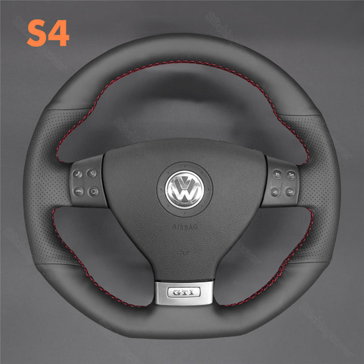 Steering Wheel Cover For Volkswagen VW MK5 Jetta Gli Golf GTI Scirocco Passat Variant Tiguan