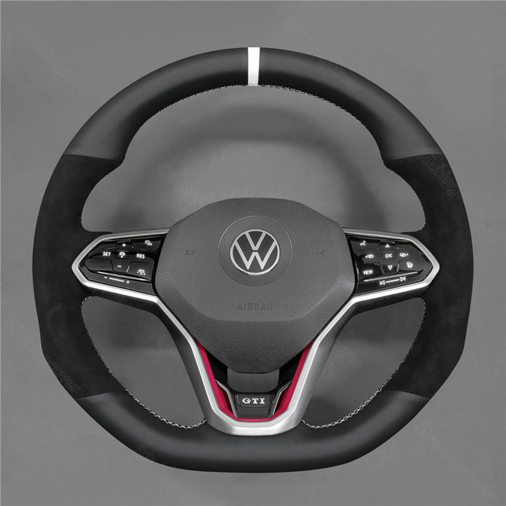 Steering Wheel Cover For Volkswagen VW MK8 Golf 8 GTI8 GTD8 GTE8 R8 Arteon Tiguan Touareg
