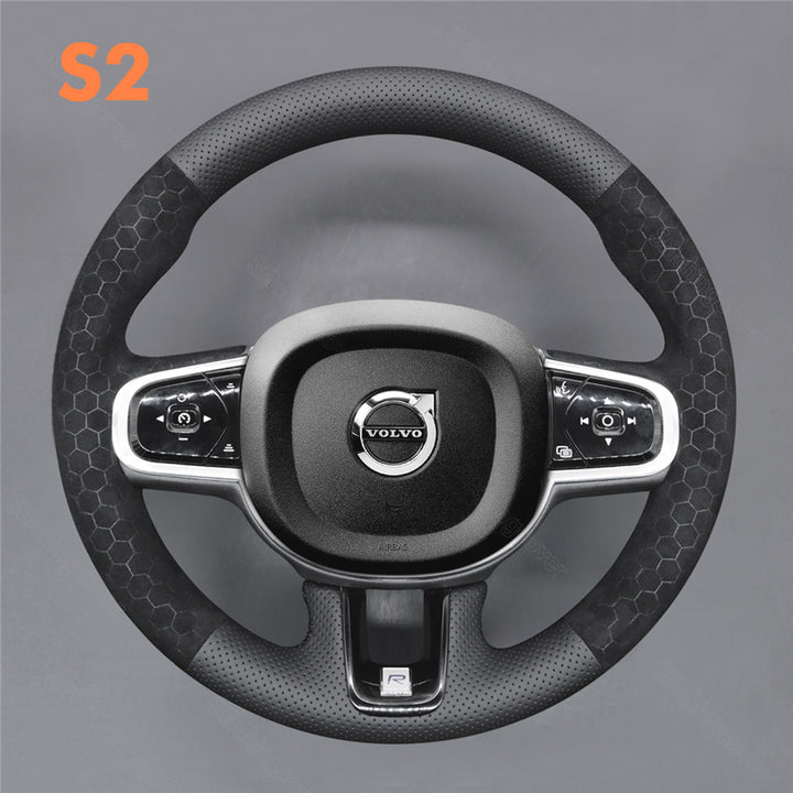 Steering Wheel Cover For Volvo XC60 S90 V90 XC90 R-Design 2015-2025