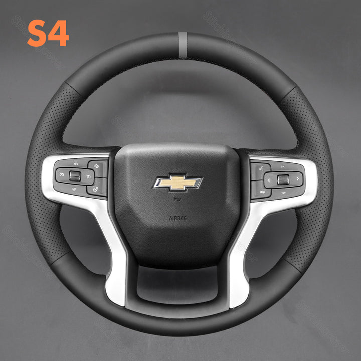 Steering Wheel Cover for Chevrolet Blazer Silverado 1500 2500 3500 Suburban Tahoe 2019-2024