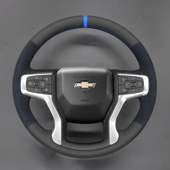 Steering Wheel Cover for Chevrolet Blazer Silverado 1500 2500 3500 Suburban Tahoe 2019-2024