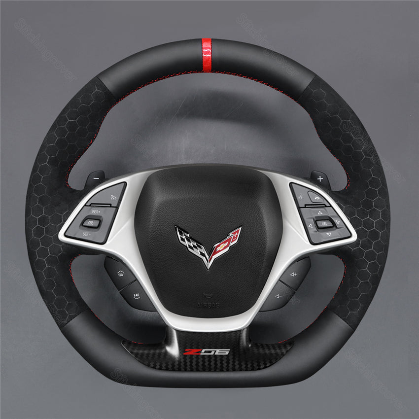 Steering Wheel Cover for Chevrolet Corvette C7 2015-2020