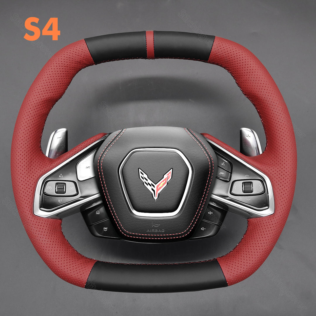 Steering Wheel Cover for Chevrolet Corvette C8 stingray Z06 2020-2023