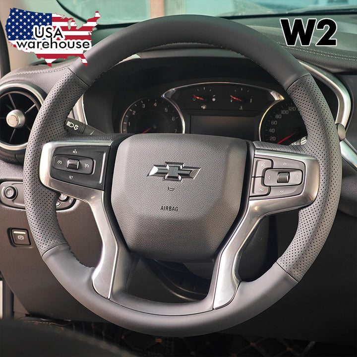 Steering Wheel Cover for Chevrolet Silverado 1500 2500 3500 Blazer Suburban Tahoe 2019-2025