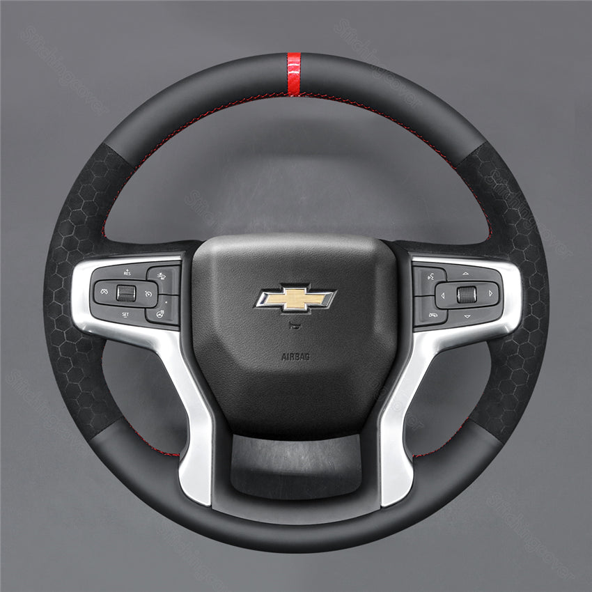 Steering Wheel Cover for Chevrolet Silverado 1500 2500 3500 Blazer Suburban Tahoe 2019-2025