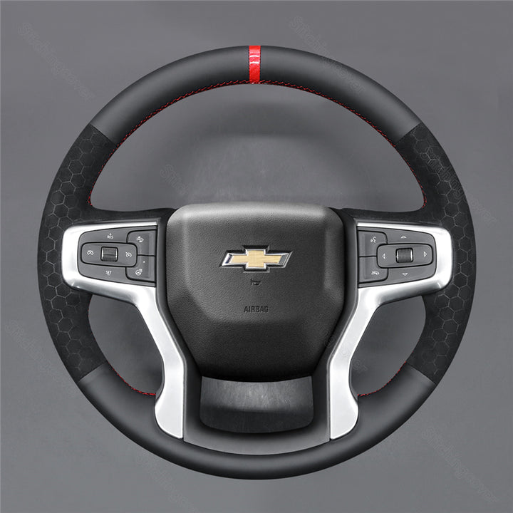 Steering Wheel Cover for Chevrolet Silverado 1500 2500 3500 Blazer Suburban Tahoe 2019-2025