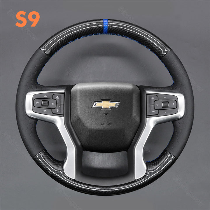 Steering Wheel Cover for Chevrolet Silverado 1500 2500 3500 Blazer Suburban Tahoe 2019-2025