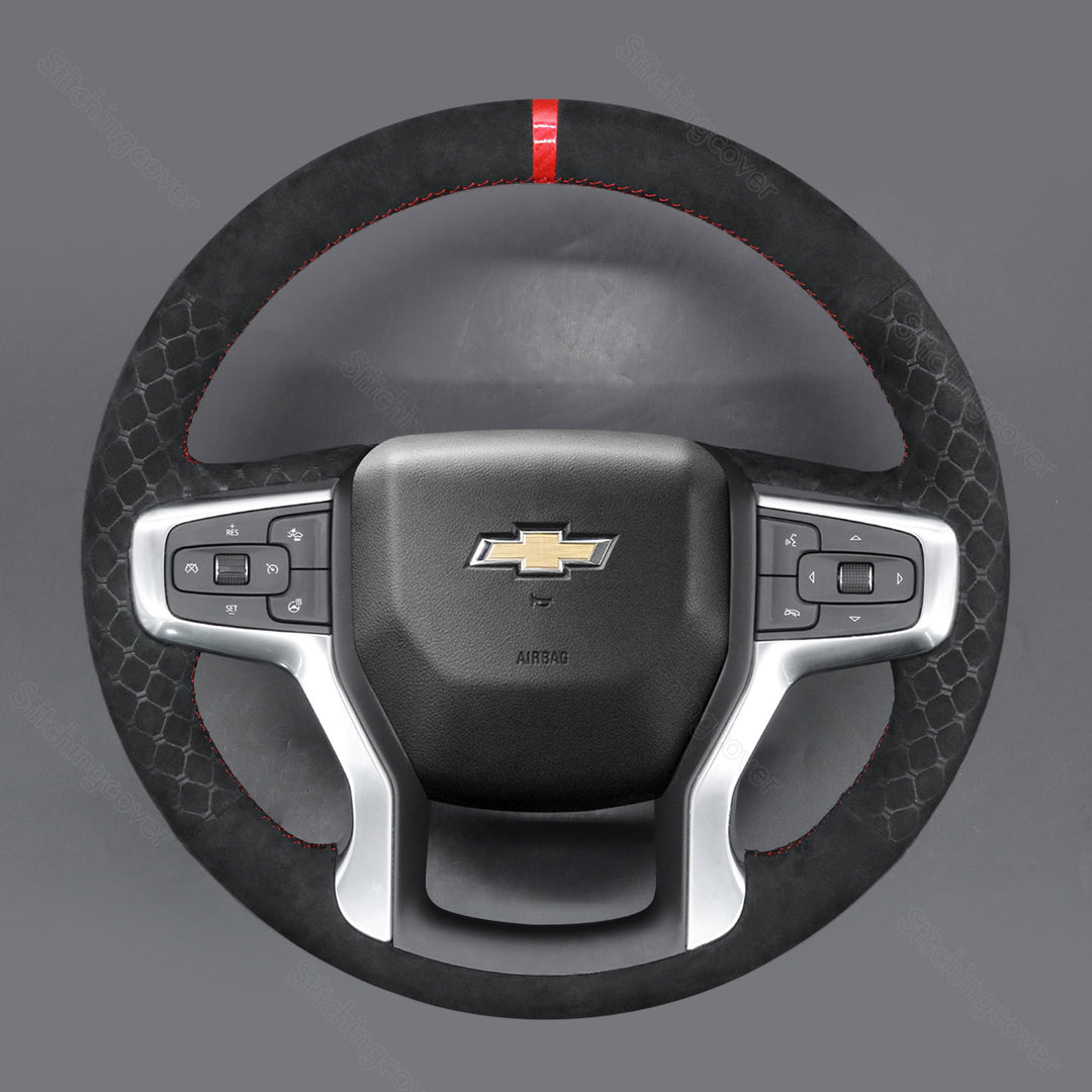 Steering Wheel Cover for Chevrolet Silverado 1500 2500 3500 Blazer Suburban Tahoe 2019-2026