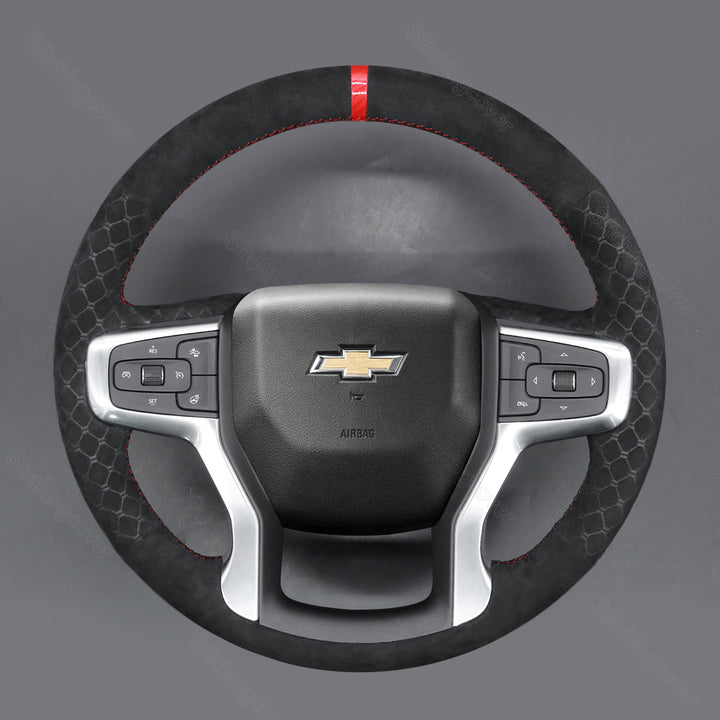 Steering Wheel Cover for Chevrolet Silverado 1500 2500 3500 Blazer Suburban Tahoe 2019-2026