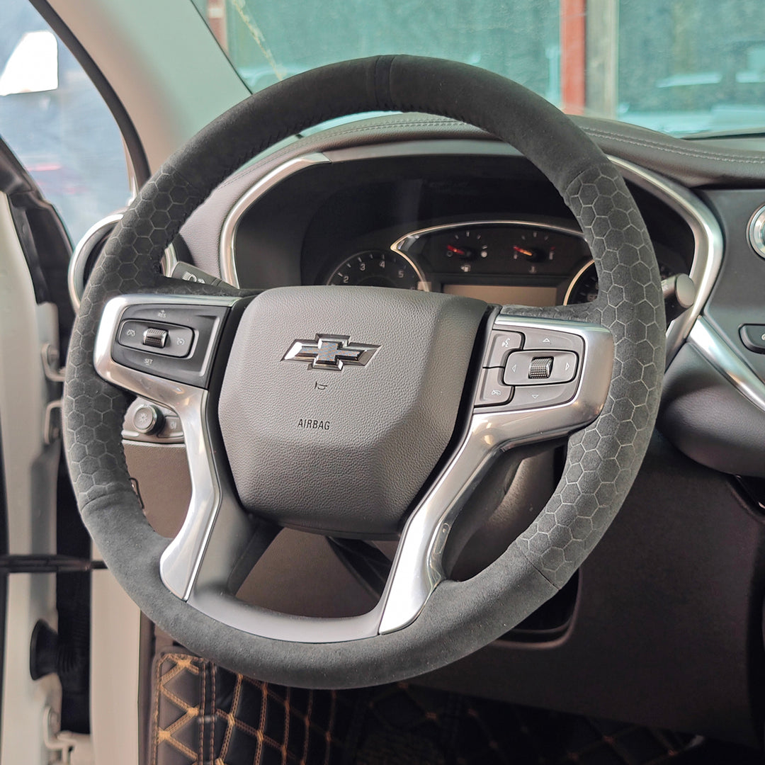 Steering Wheel Cover for Chevrolet Silverado 1500 2500 3500 Blazer Suburban Tahoe 2019-2025