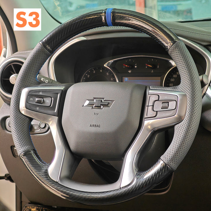 Steering Wheel Cover for Chevrolet Silverado 1500 2500 3500 Blazer Suburban Tahoe 2019-2025