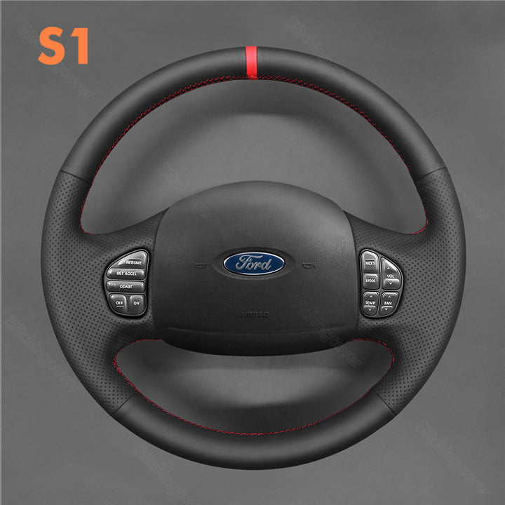 Steering Wheel Cover for Ford Excursion 2002-2005 F250 F350 F450 F550 F-250 F-350 F-450 F-550 Lariat Super Duty 1998-2007