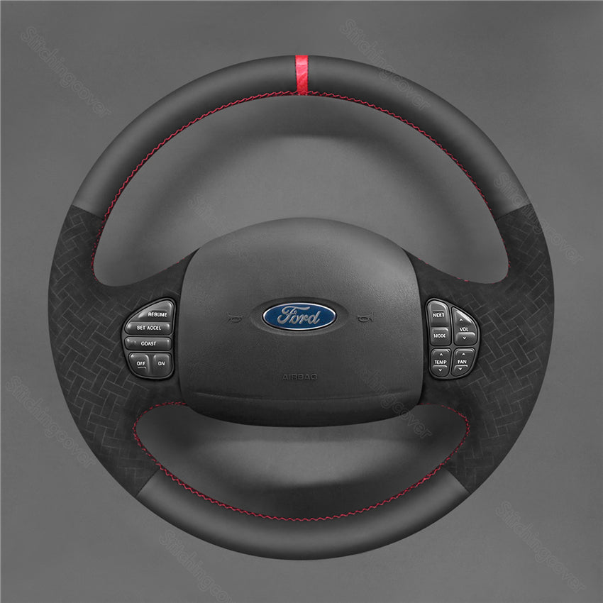Steering Wheel Cover for Ford Excursion 2002-2007 F250 F350 F450 F550 F-250 F-350 F-450 F-550 Lariat Super Duty 1998-2007
