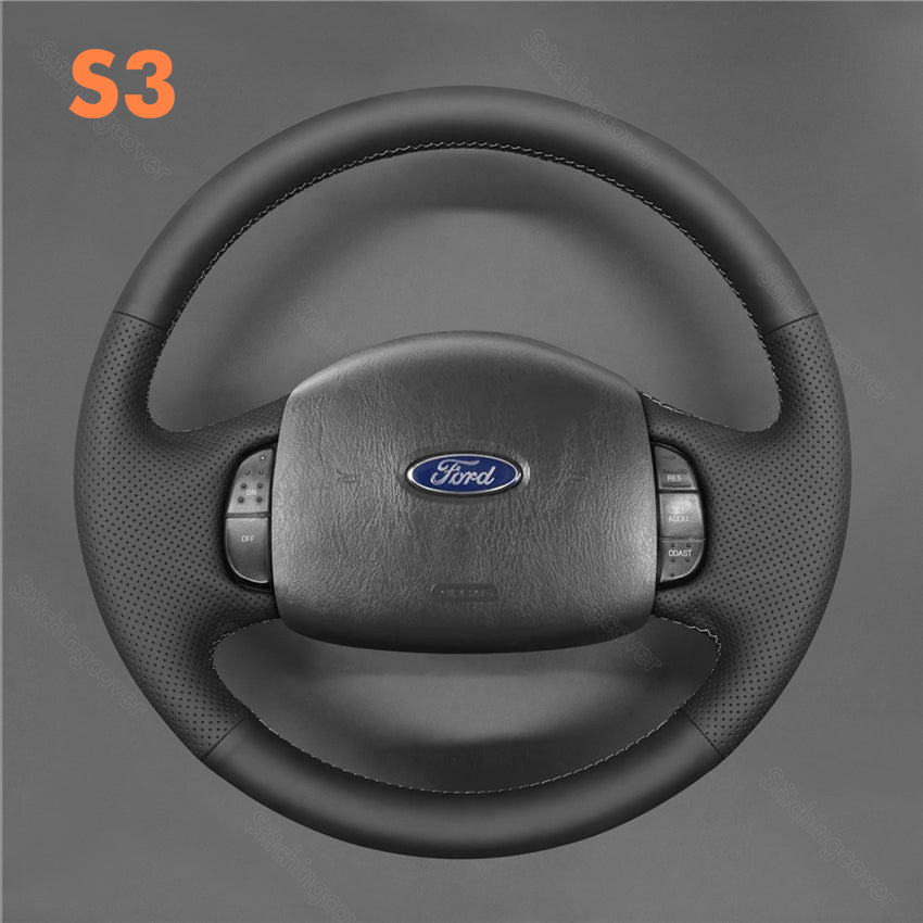 Steering Wheel Cover for Ford F150 F250 F350 Expedition Excursion Super Duty 1997-2006
