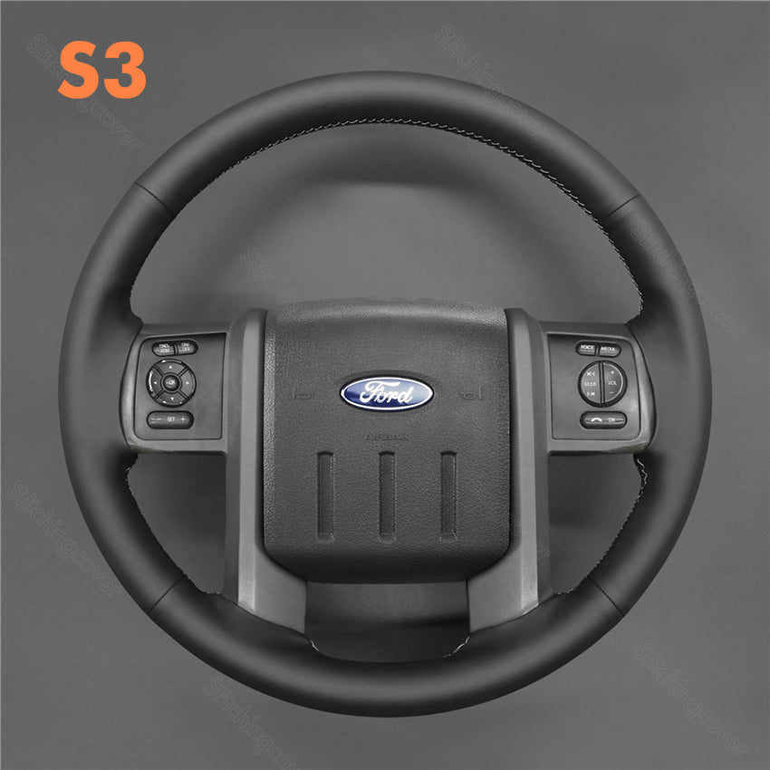 Steering Wheel Cover for Ford F250 F-250 F350 F-350 F550 F-550 Lariat Expedition King Ranch Super duty 2007-2016