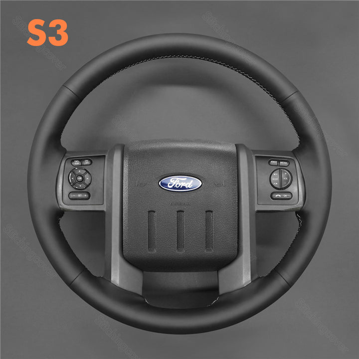 Steering Wheel Cover for Ford F250 F-250 F350 F-350 F550 F-550 Lariat Expedition King Ranch Super duty 2007-2016