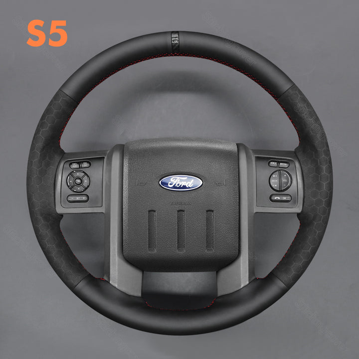 Steering Wheel Cover for Ford F250 F-250 F350 F-350 F550 F-550 Lariat Expedition King Ranch Super duty 2007-2016