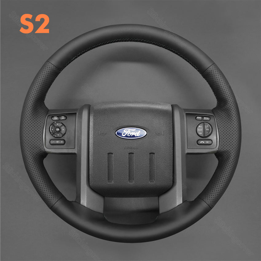 Steering Wheel Cover for Ford F250 F-250 F350 F-350 F550 F-550 Lariat Expedition Super duty 2007-2016