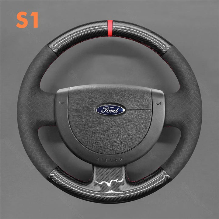 Steering Wheel Cover for Ford Fiesta MK6 Transit Connect Fusion 2002-2012