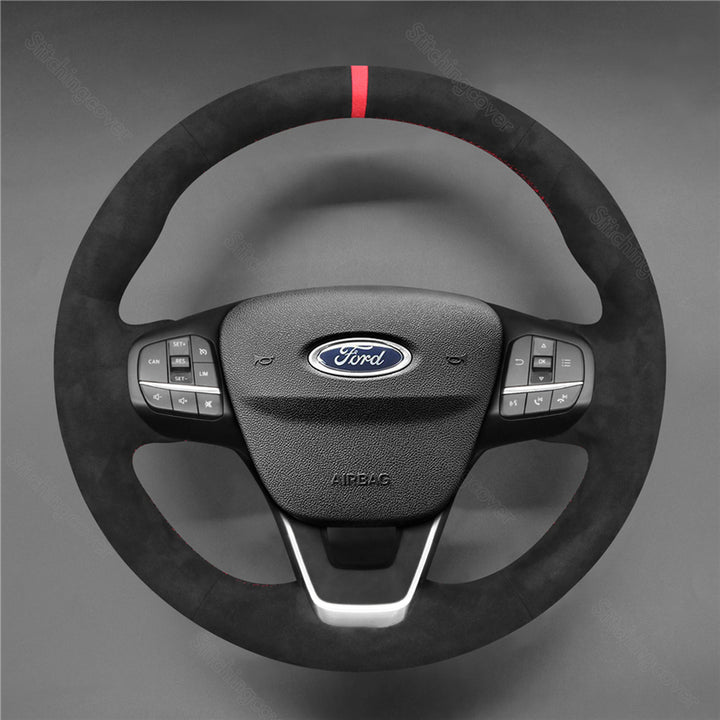Steering Wheel Cover for Ford Focus Bronco Sport Escape E-transit Fiesta Maverick  Kuga Puma Tourneo Custom Transit Custom 2017-2025