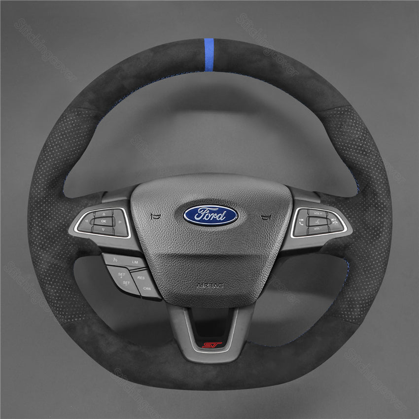 Steering Wheel Cover for Ford Focus RS ST Ecosport Kuga ST-Line 2015-2020