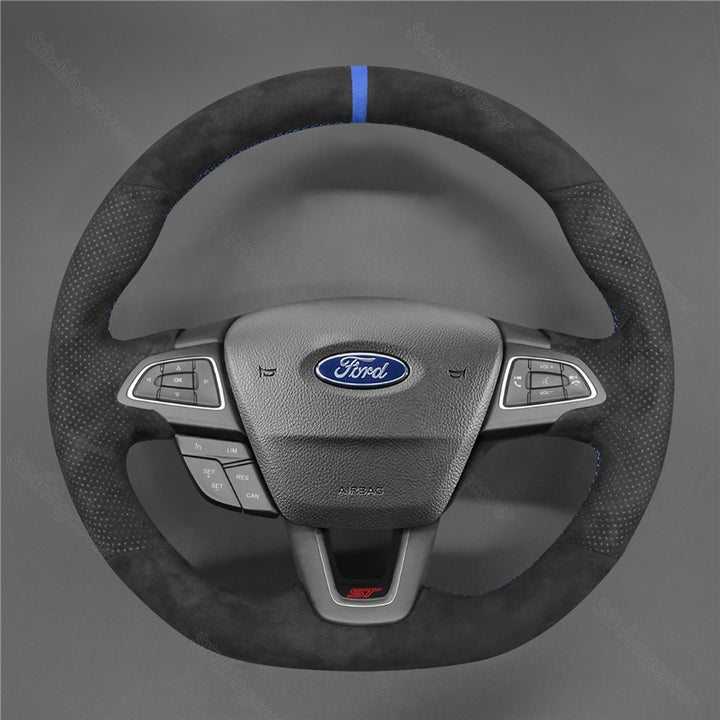 Steering Wheel Cover for Ford Focus RS ST Ecosport Kuga ST-Line 2015-2020