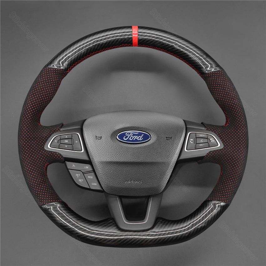 Steering Wheel Cover for Ford Focus RS ST Ecosport Kuga ST-Line 2015-2020